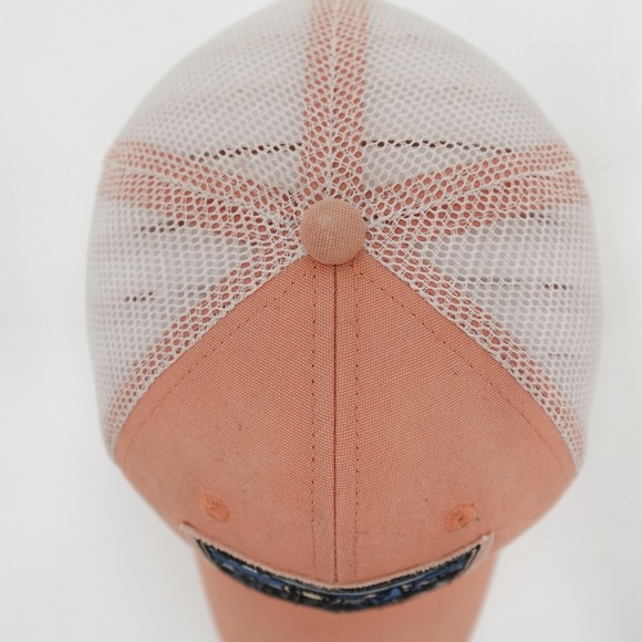 Patagonia Hat Cap Snap Back Pink Trucker Mesh Embroidered Patch NetPlus Mens - Picture 5 of 14